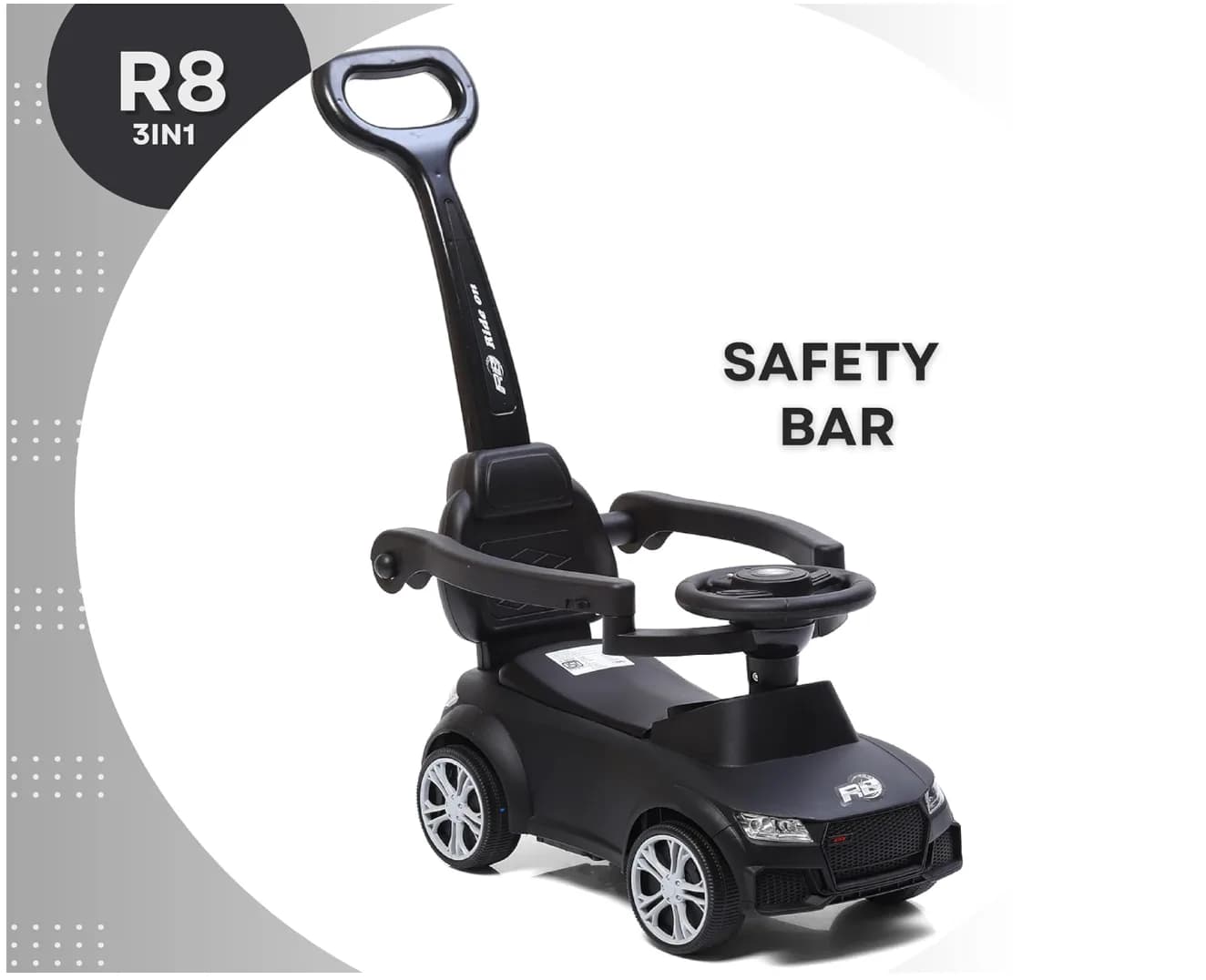 Fun Ride R8 3-in-1 Ride-On Car