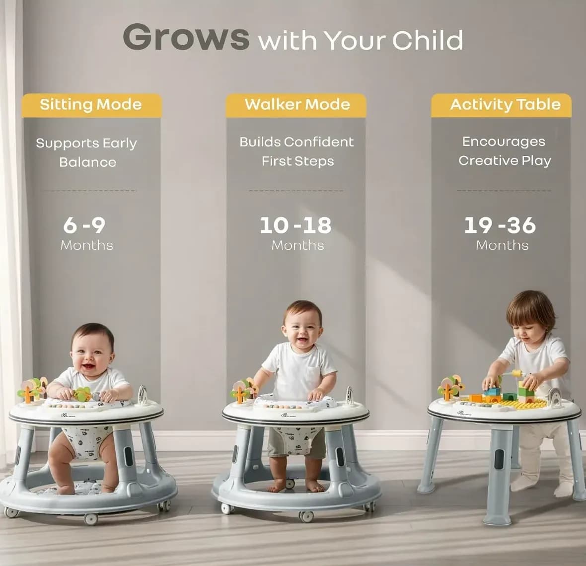 R for Rabbit Little Feet Hopper Baby Walker