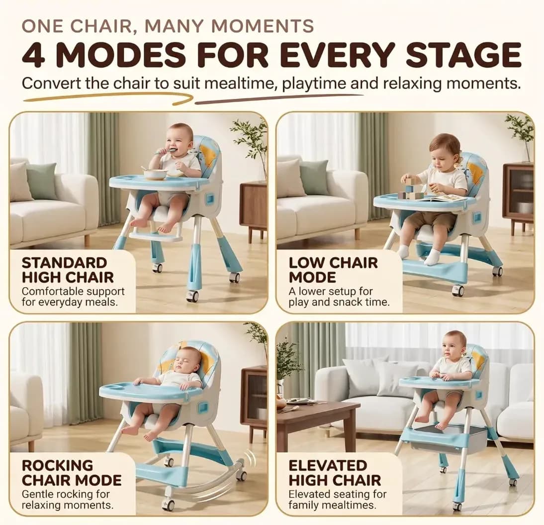 StarAndDaisy 4-in-1 Baby High Chair