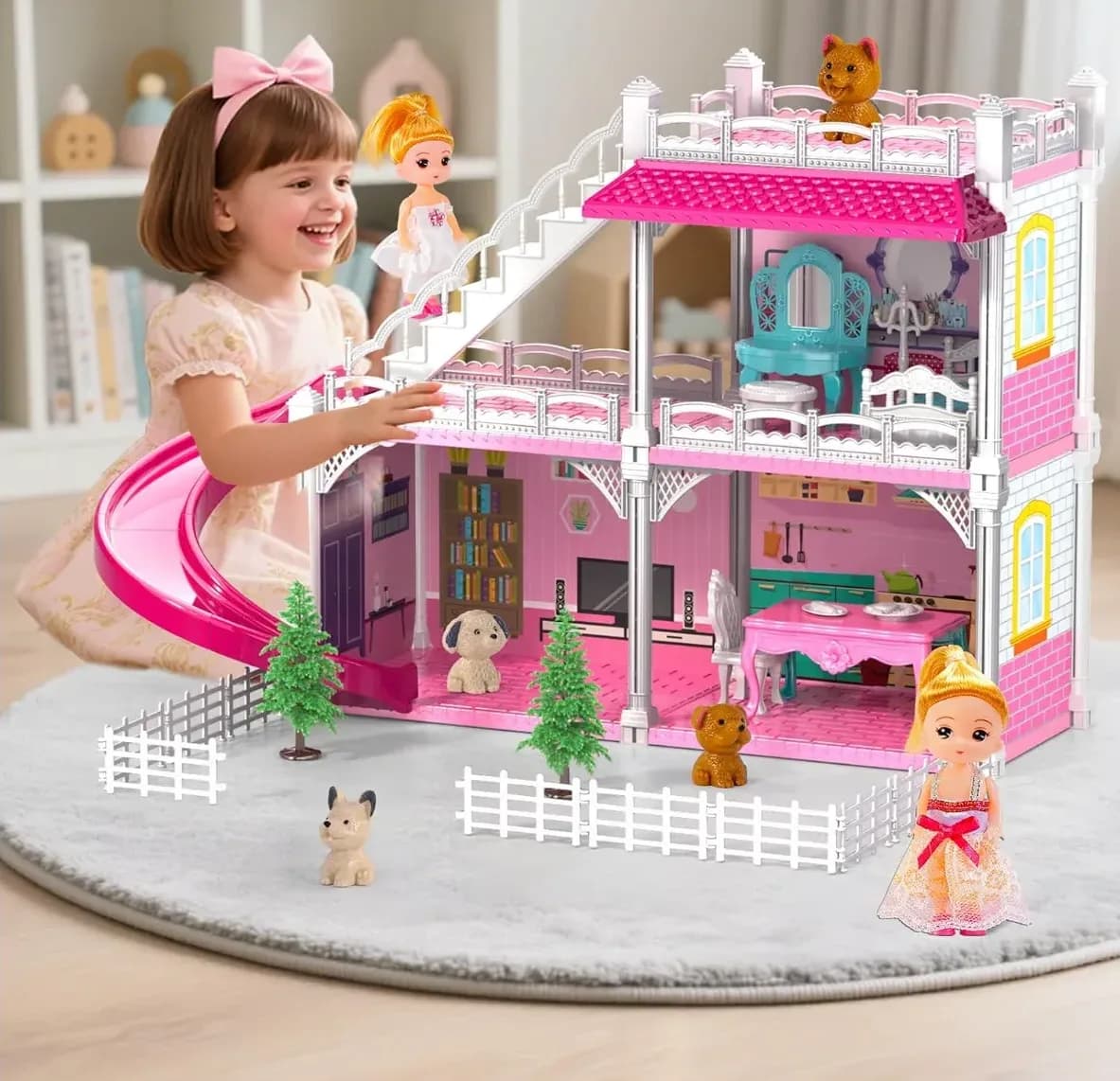 Doloowee 2-Story DIY Dollhouse