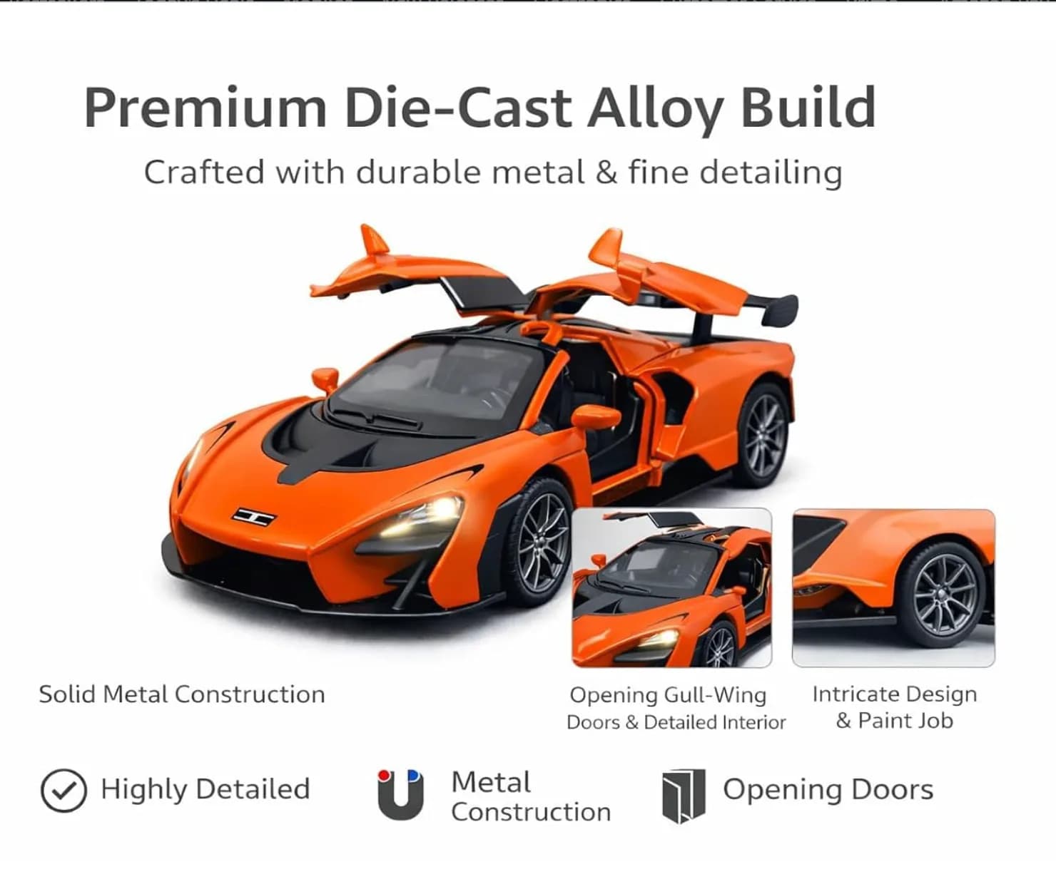 TEC TAVAKKAL Diecast Sports Car 1:36