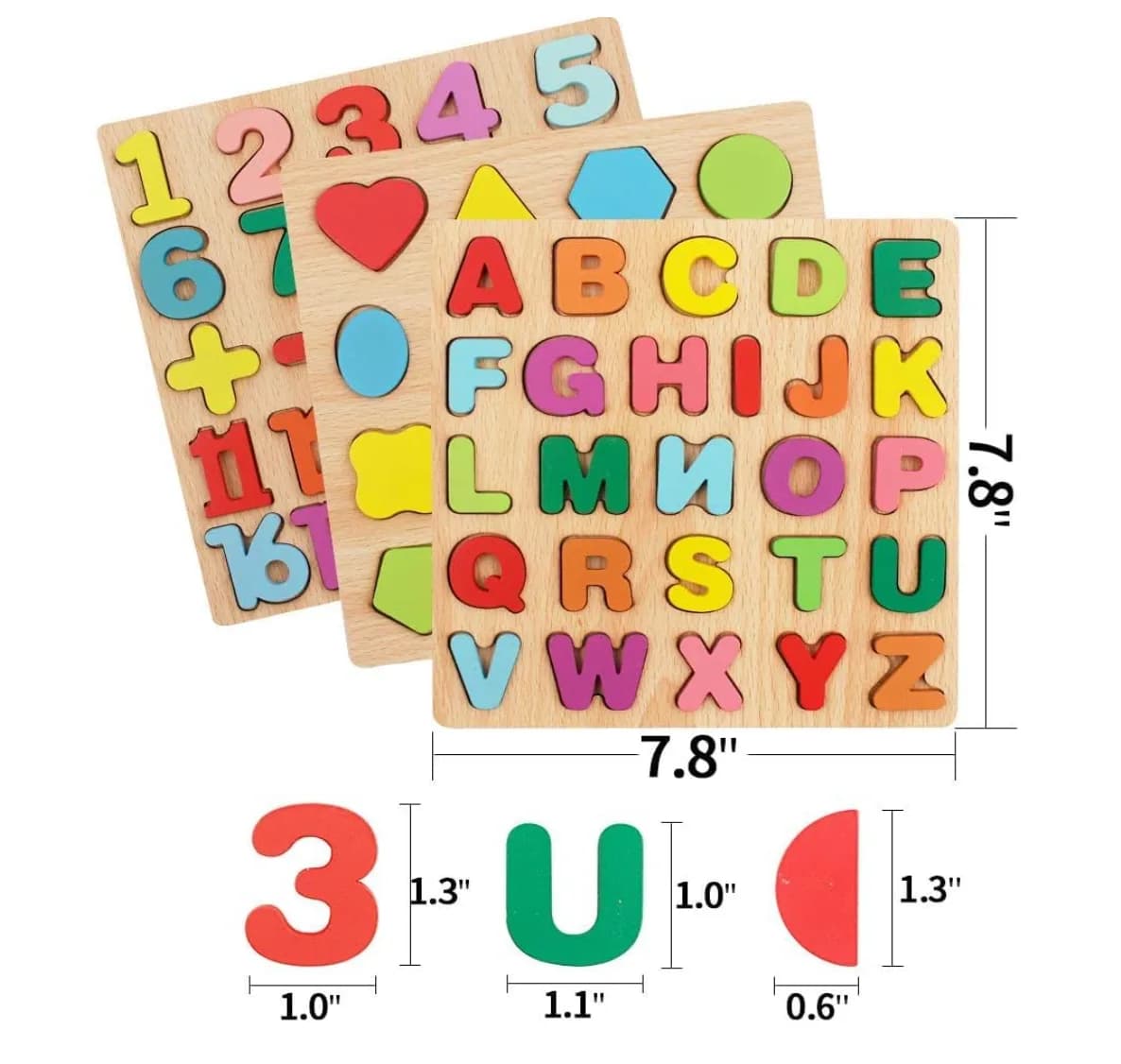 Novo Baby Wooden ABCD Learning Board
