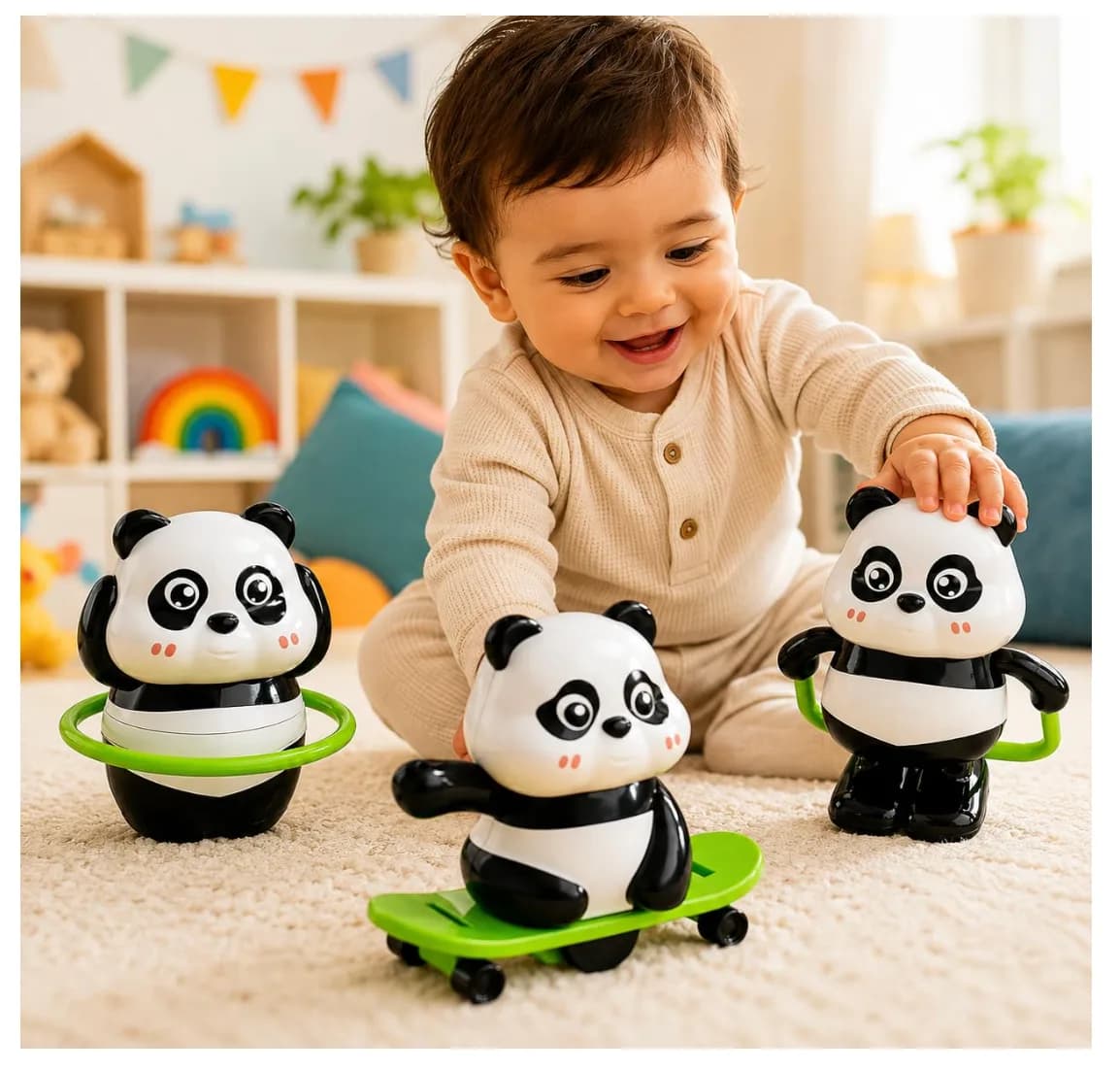 TASMAX 3-in-1 Panda Action Toy