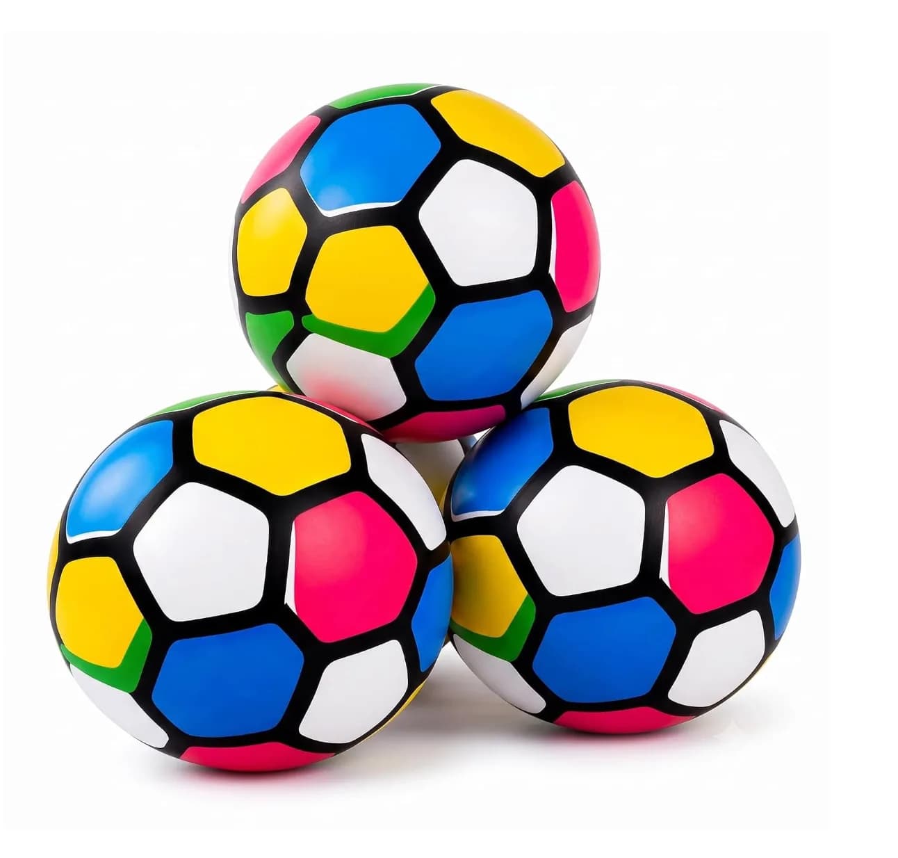 AMARIYA Multicolor Football Pack of 3