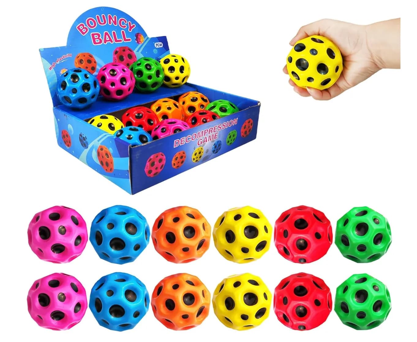 BeyondLuv 12-Piece Bouncy Ball Set