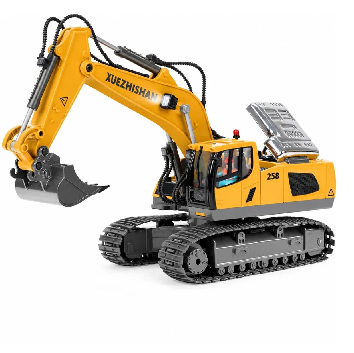 KidsFaves Remote Control Excavator with Metal Shovel